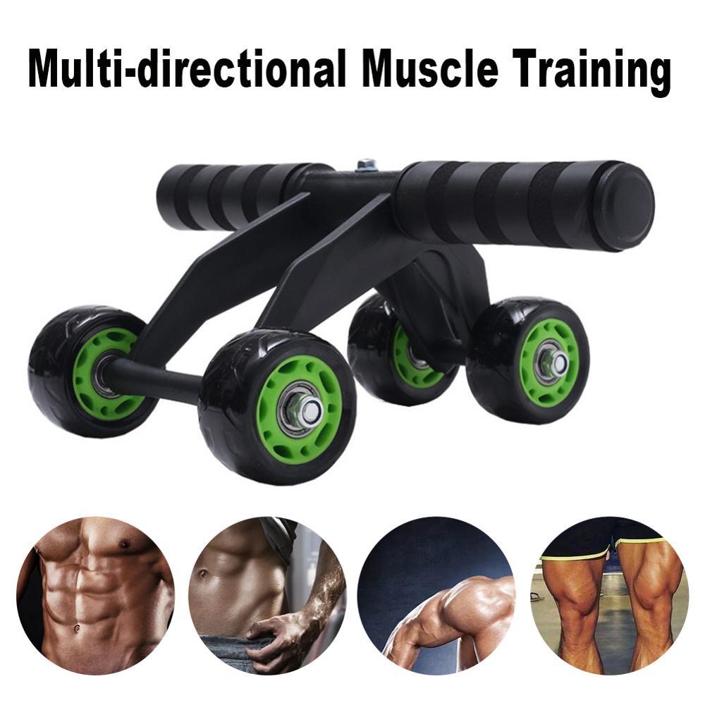 Four-wheeled Abdominal Roller