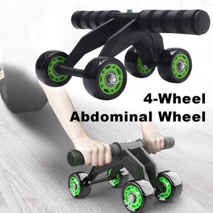 Four-wheeled Abdominal Roller