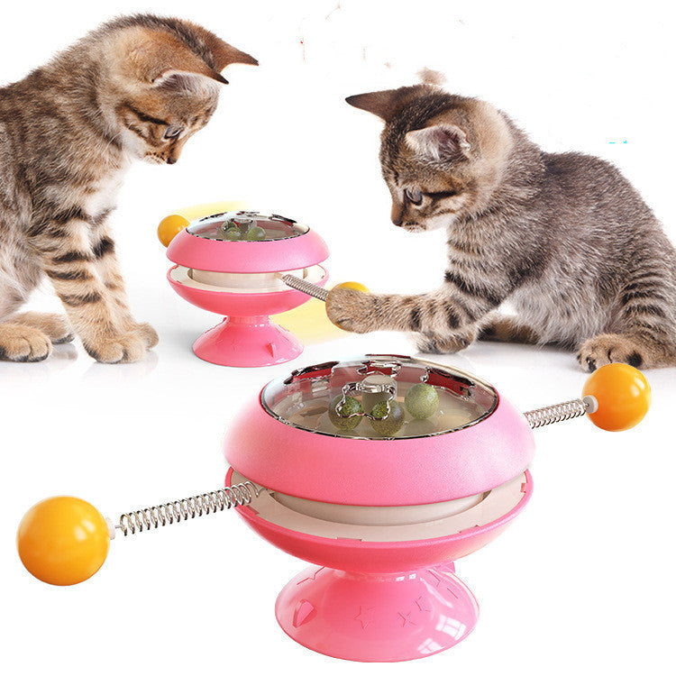 Catnip Rotatable Cat Toy