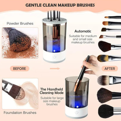 Automatic USB Rotating Makeup Brush Cleaner