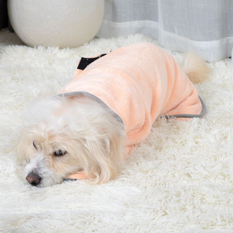 Quick-drying Pet Absorbent Dog Bathrobe