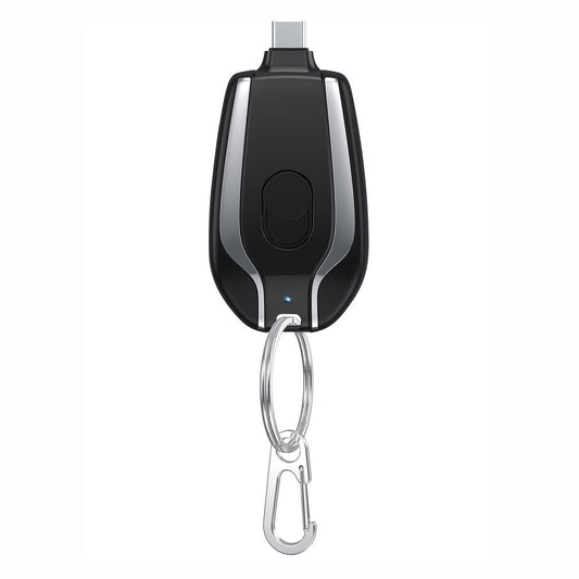 1500mAh Mini Power Emergency Pod Keychain Charger Type-C