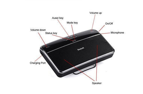 Wireless Bluetooth Car Kit Set Handsfree Speakerphone