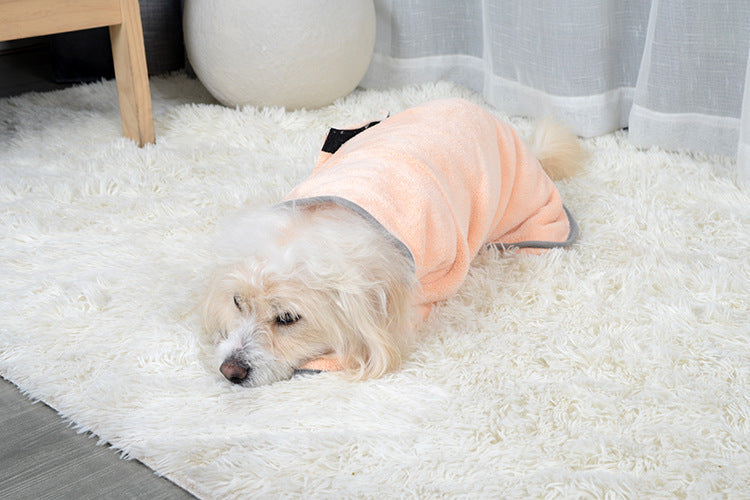 Quick-drying Pet Absorbent Dog Bathrobe