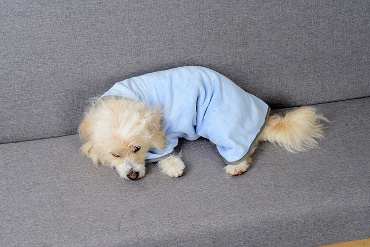 Quick-drying Pet Absorbent Dog Bathrobe