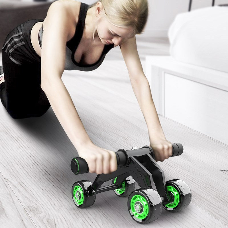 Four-wheeled Abdominal Roller