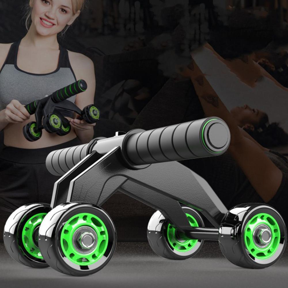 Four-wheeled Abdominal Roller