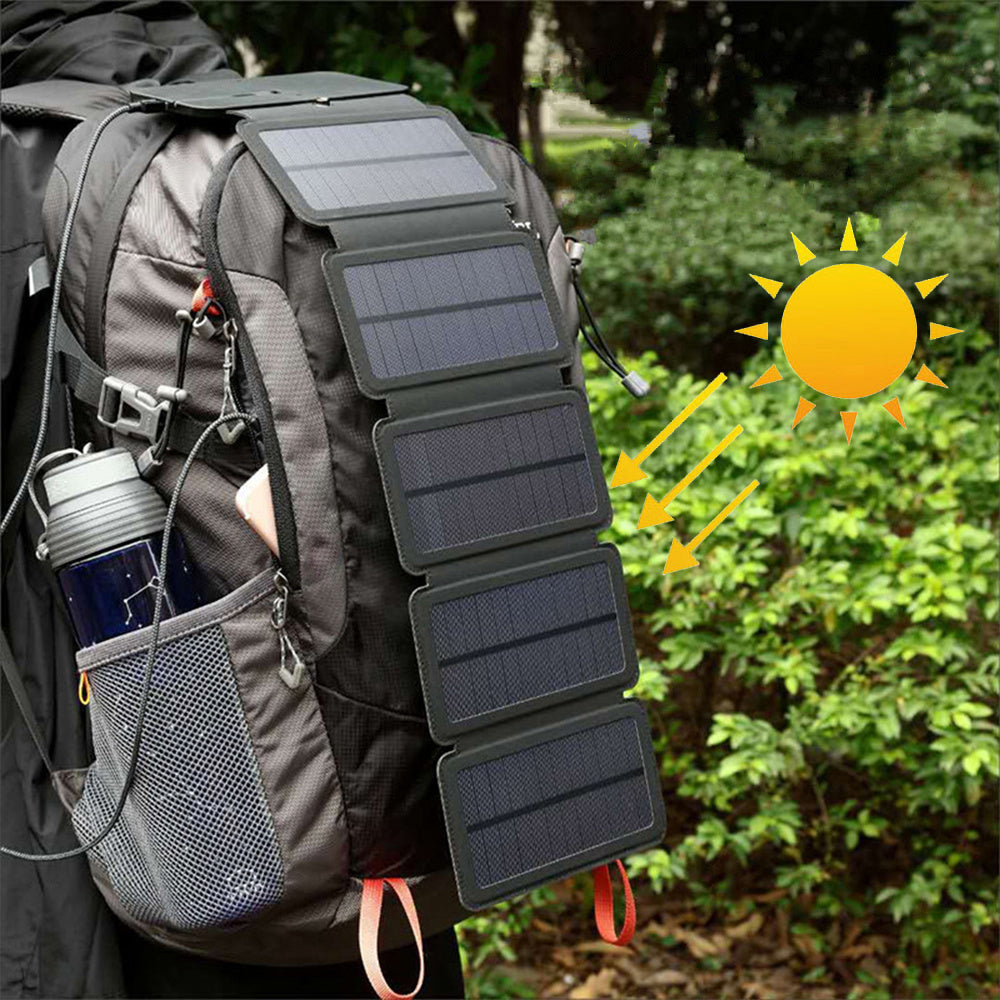 5V 2.1 A USB Outdoor Folding Solar Panel Charger