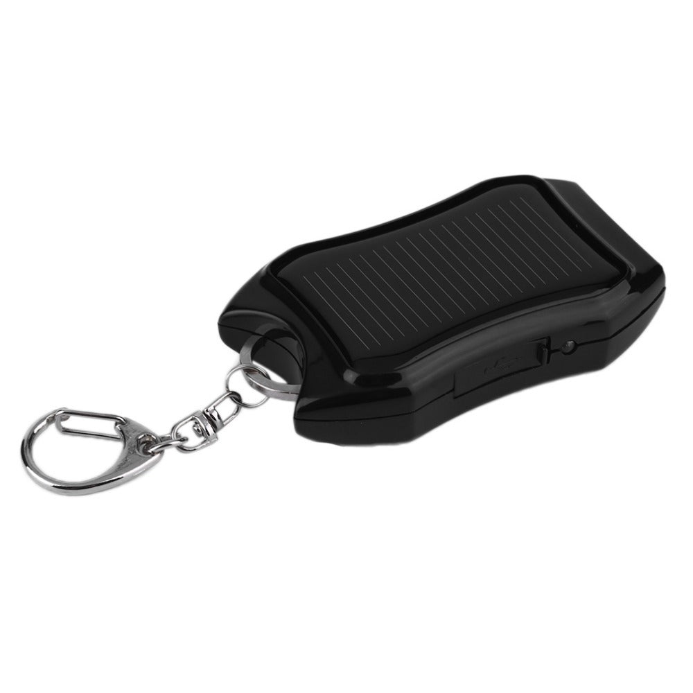 Solar Mobile Phone Power Bank Flashlight Keychain