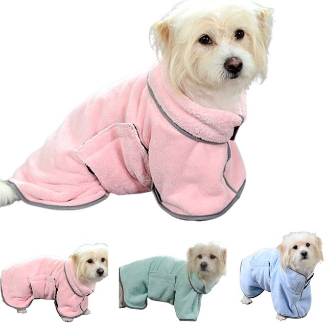 Quick-drying Pet Absorbent Dog Bathrobe