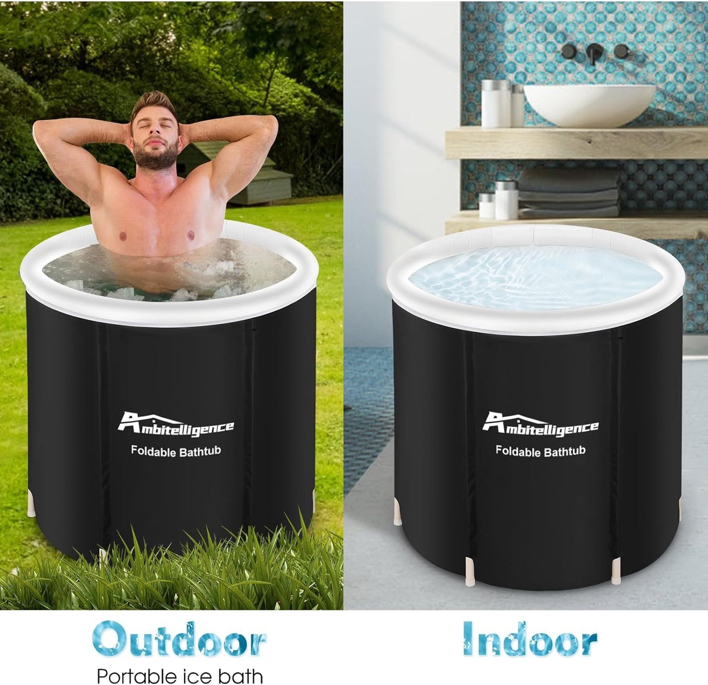 Fitness Recovery Foldable Ice Bathtub