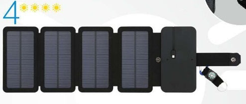 5V 2.1 A USB Outdoor Folding Solar Panel Charger