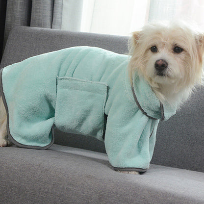 Quick-drying Pet Absorbent Dog Bathrobe