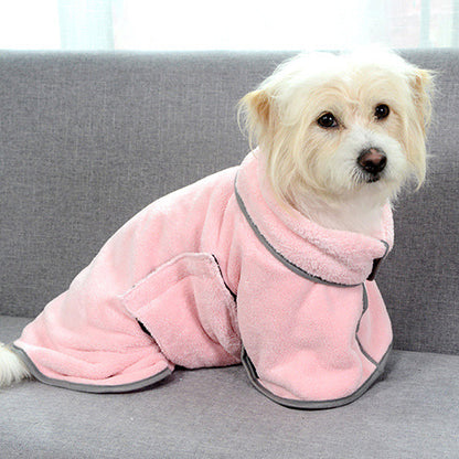 Quick-drying Pet Absorbent Dog Bathrobe